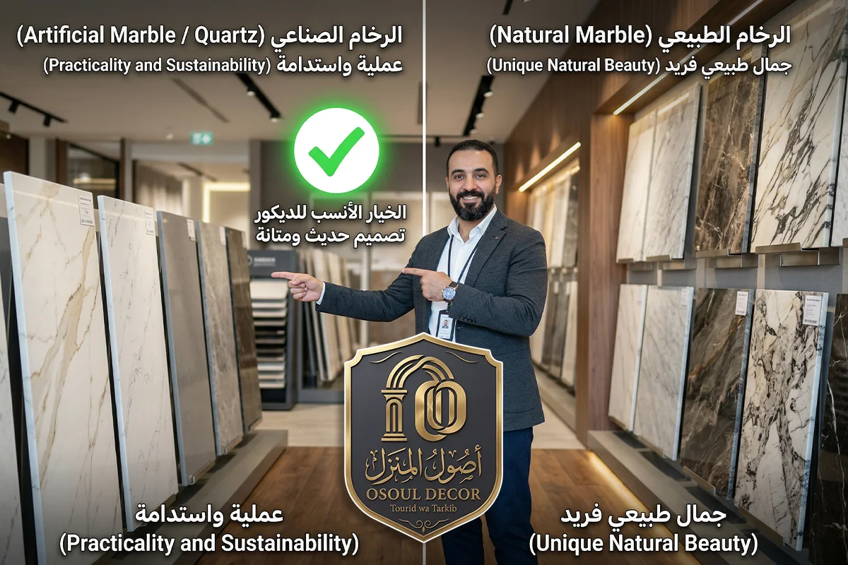 الرخام الطبيعي أم بديل الرخام