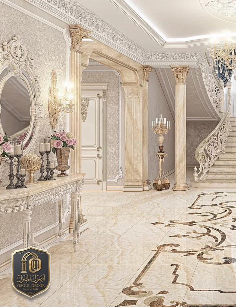 تنفيذ ديكور استقبال فلل