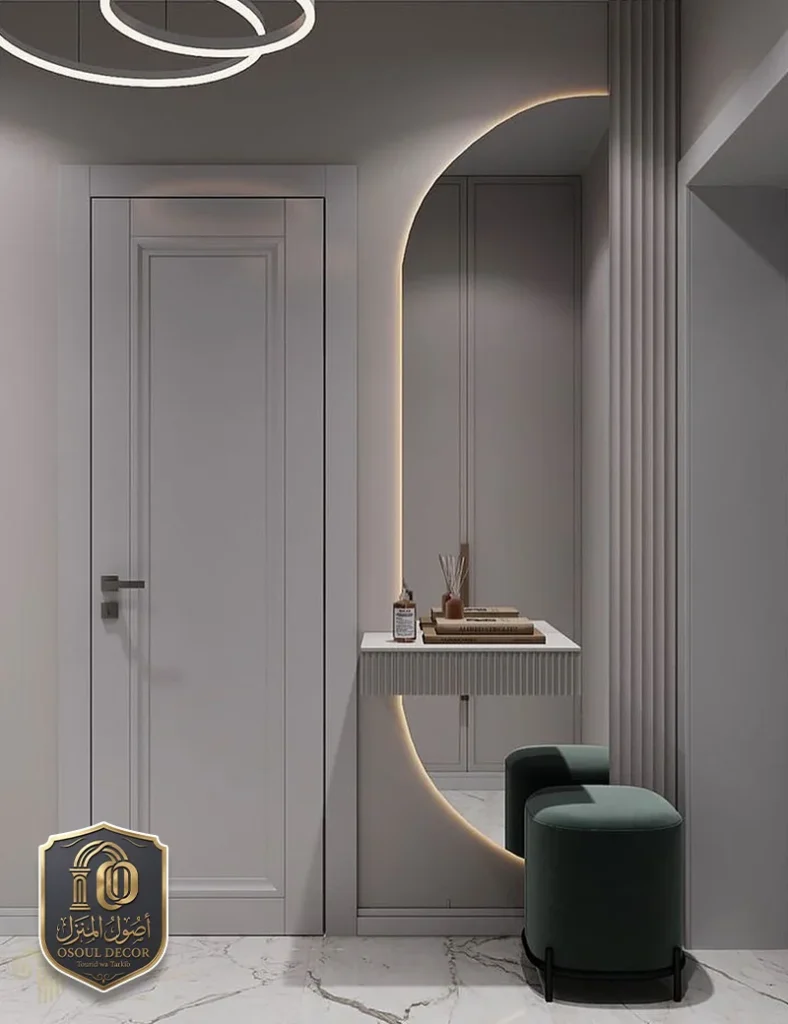 تفصيل مرايا جدارية جده