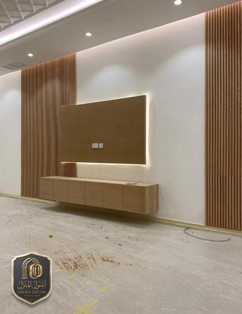 تفصيل طاولات تلفزيون جدارية مكة