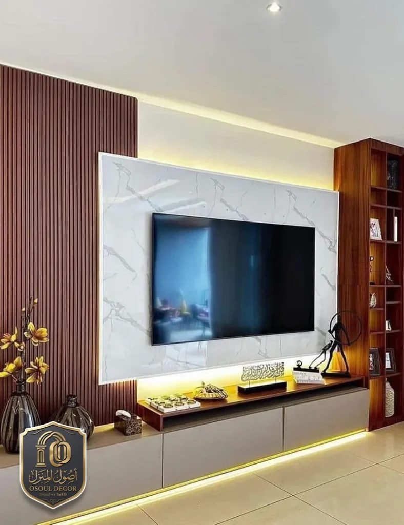 ديكور تلفزيون خشب الطائف