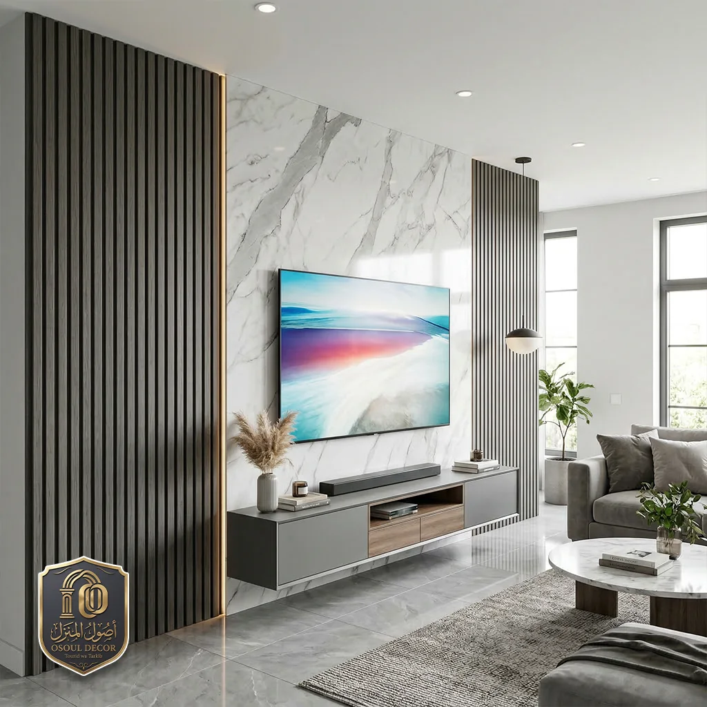 من أعمالنا بجدة ديكور شاشات خشب