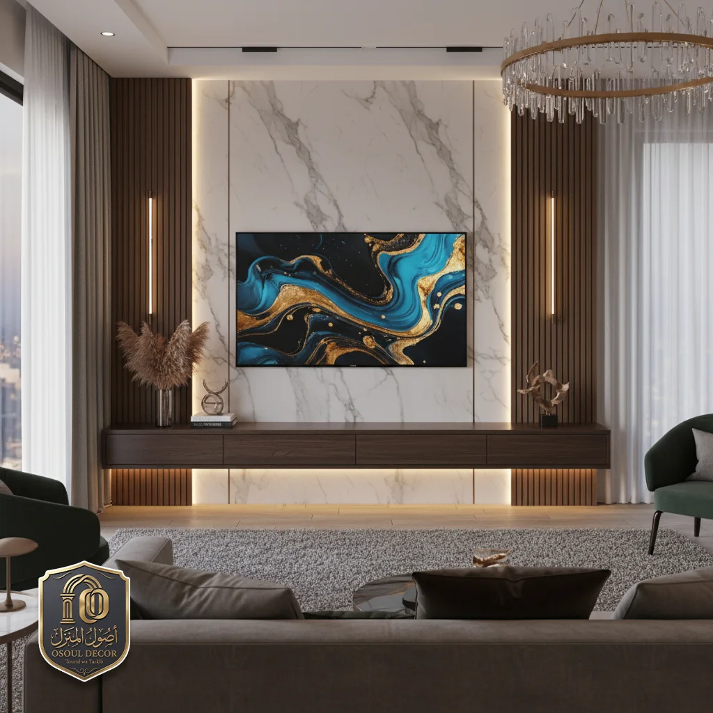 مكتبة تلفزيون بديل الخشب